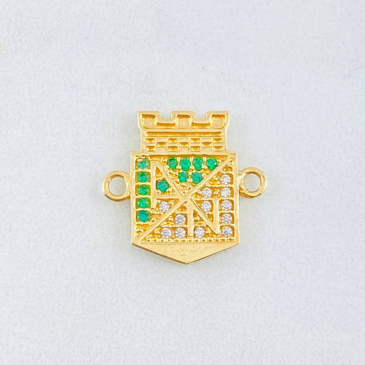 Herraje Atletico Nacional 2.2gr / 1/2 in / Oro Amarillo 18K
