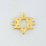 Herraje Estrella David 0.9gr / 3/4 in / Oro Amarillo 18K