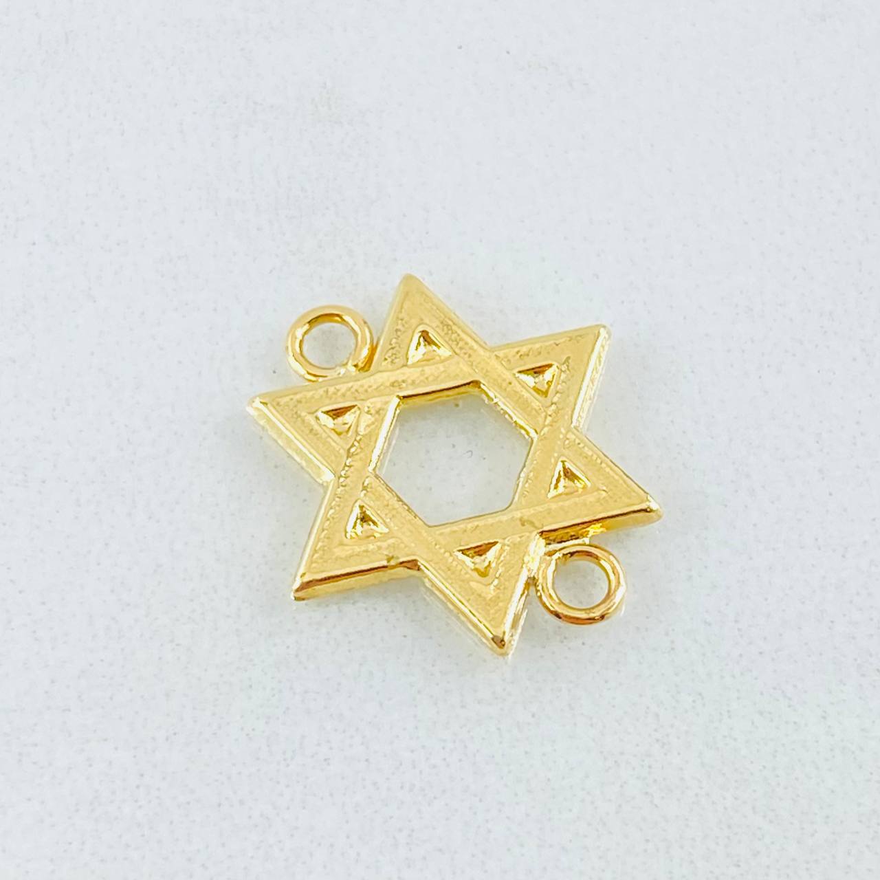 Herraje Estrella David 0.9gr / 3/4 in / Oro Amarillo 18K