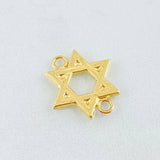 Herraje Estrella David 0.9gr / 3/4 in / Oro Amarillo 18K