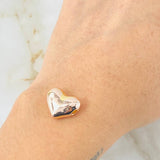 Herraje Corazon 0.65gr / 1/2 in / Oro Rosa 18K