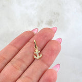 Dije Ancla 0.65gr / 3/4 in / Oro Amarillo 18K