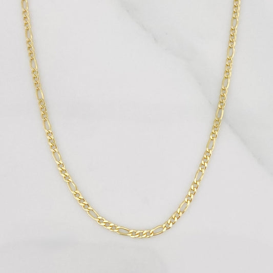 Cadena Figaro 1.35g / 45cm / 1.49mm Oro Amarillo 18K