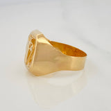 Heart Signet Ring 3.7g / T9 3/4 Yellow Gold 18K