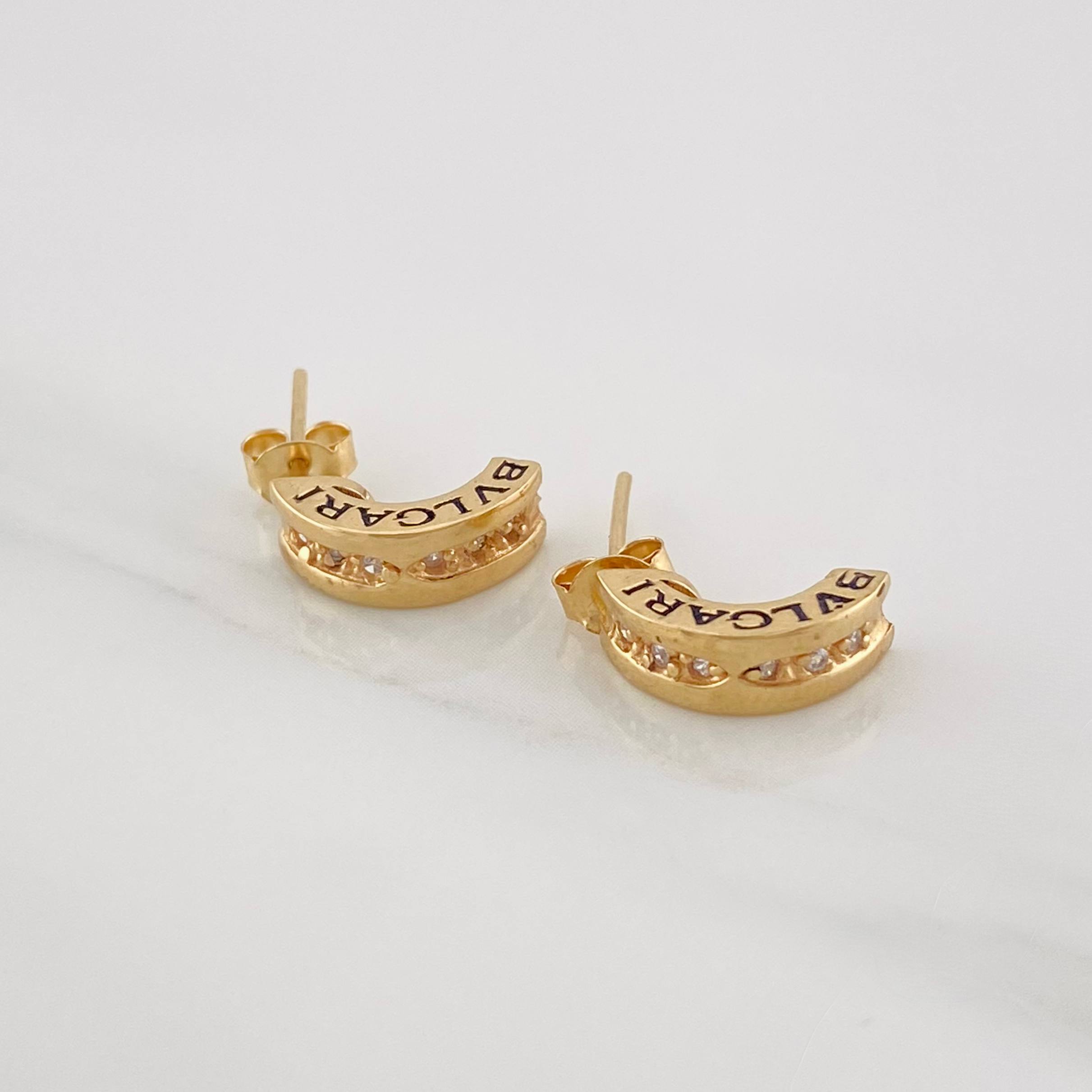 Hoop Earrings Bv 3.05g / 1/2 in Yellow Gold 18K