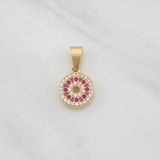 Pendant Protective Eye 2g / 3/4 in Yellow Gold 18K