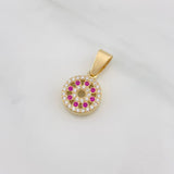 Pendant Protective Eye 2g / 3/4 in Yellow Gold 18K
