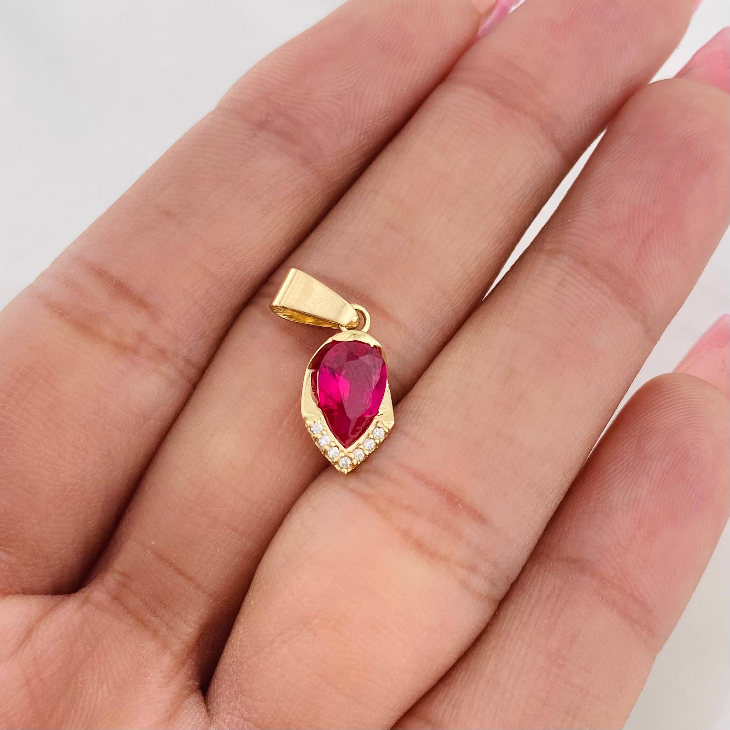 Pendant Drop 1.4g / 3/4 in 18K Yellow Gold
