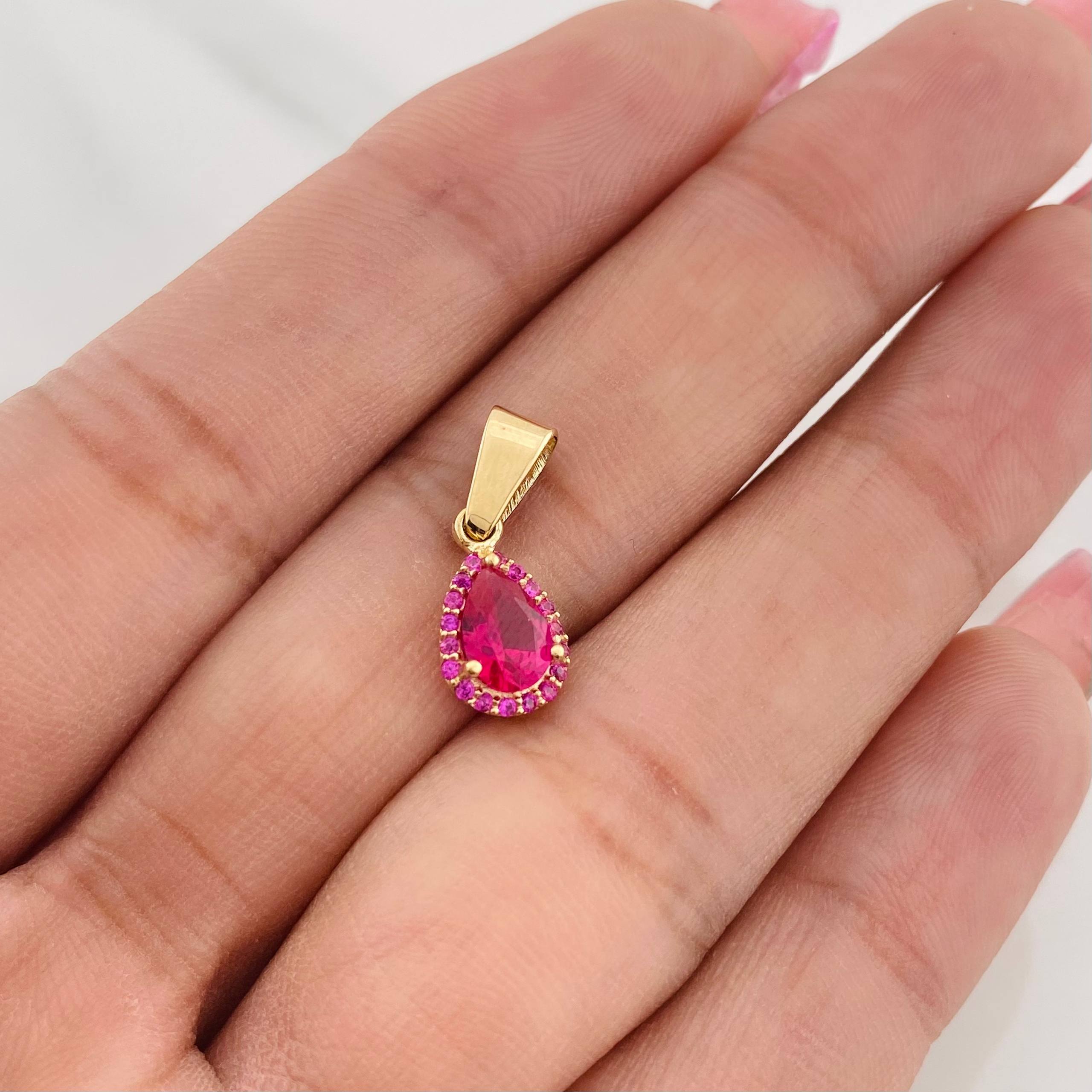 Pendant Drop 1.35g / 3/4 in Yellow Gold 18K