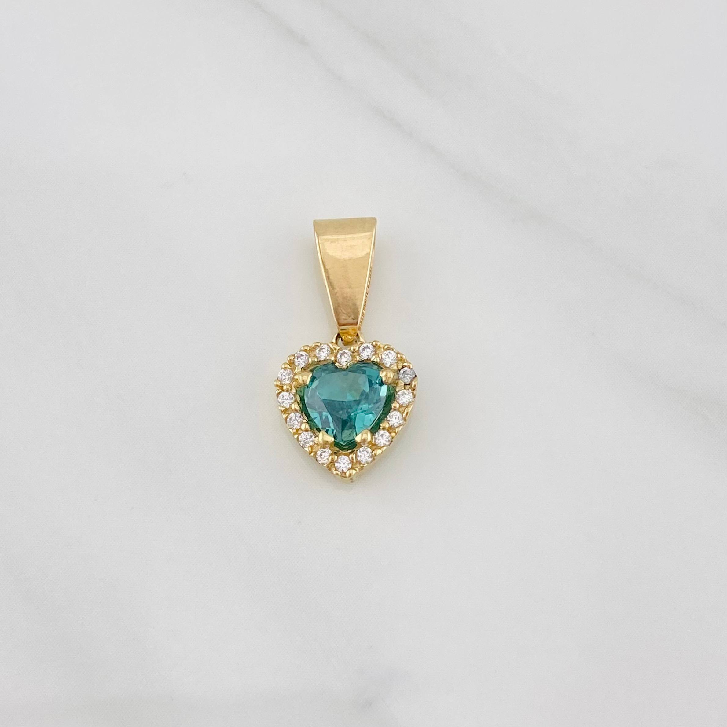 Pendant Heart 1.15g / 1/2 in Yellow Gold 18K