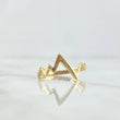 Electrocardiogram Ring 1.2gr / T6 3/4 / Smooth 18K Yellow Gold