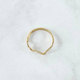 Electrocardiogram Ring 1.2gr / T6 3/4 / Smooth 18K Yellow Gold