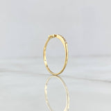 Ring Fe 1.65gr / T6 1/4 / White Zircons 18K Yellow Gold