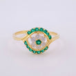 Anillo Ojo de Flor 2.4g / T7 1/2 Oro Amarillo 18K