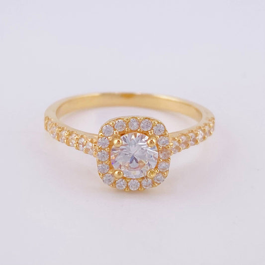 Dense Halo Ring 3g / T7 1/4 Yellow Gold 18K