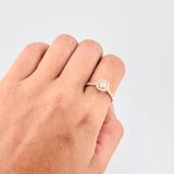 Anillo Halo Ojal 1.85g / T6 1/4 Oro Amarillo 18K