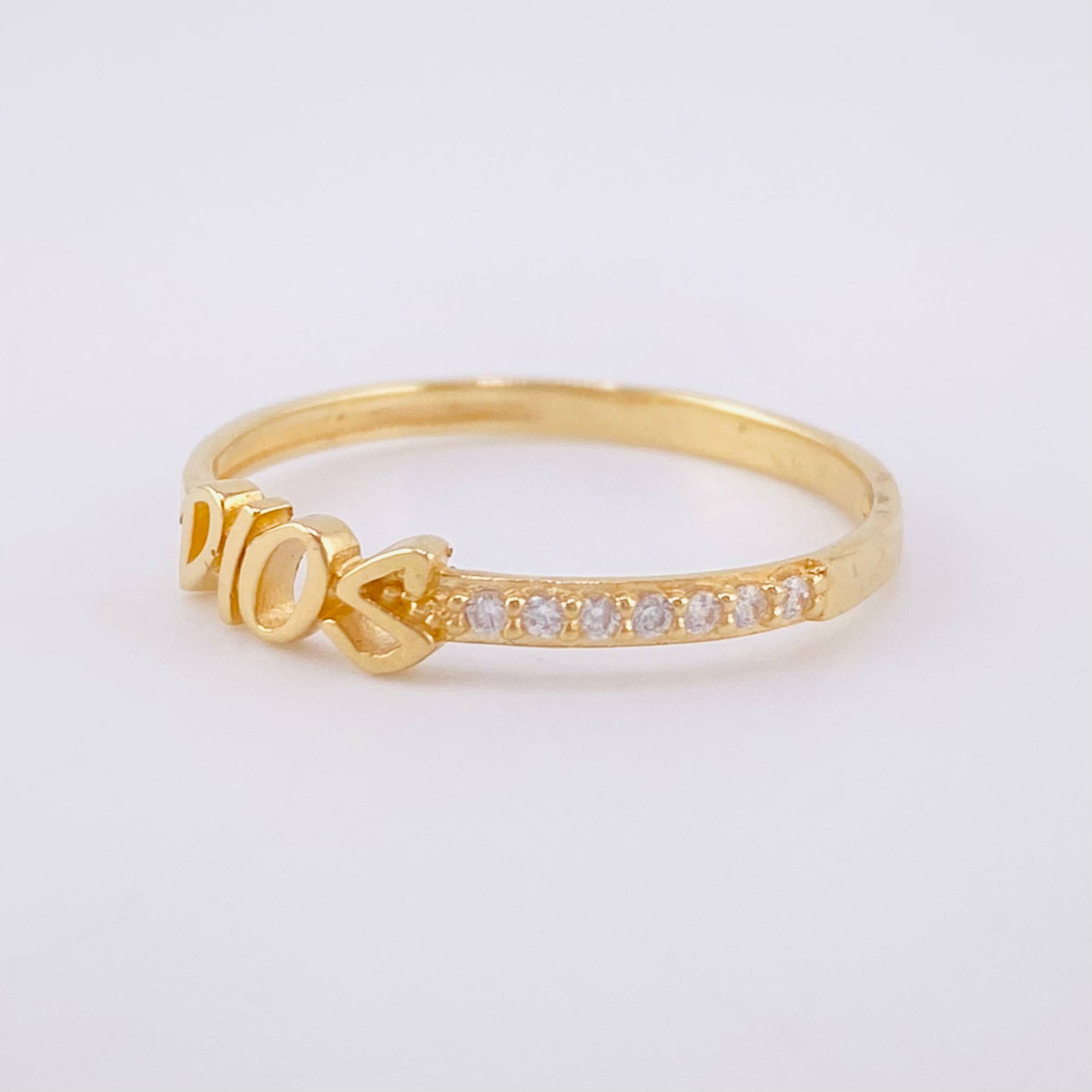 Ring God 1.55g / T6 3/4 Yellow Gold 18K