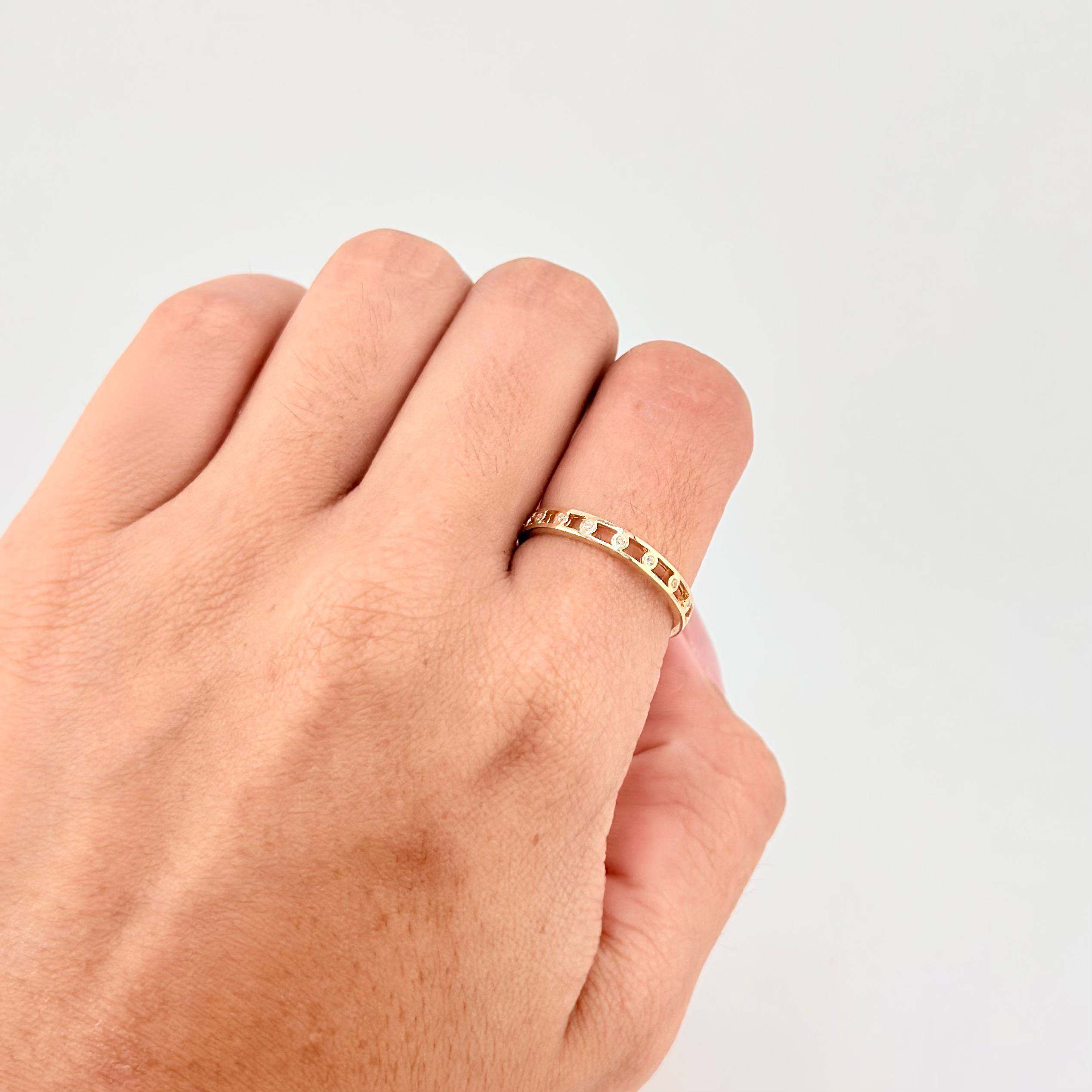 Anillo Churumbela 1.9g / T8 Oro Amarillo 18K