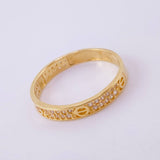 Anillo Churumbela Tornillo 2.3g / T4 3/4 Oro Amarillo 18K