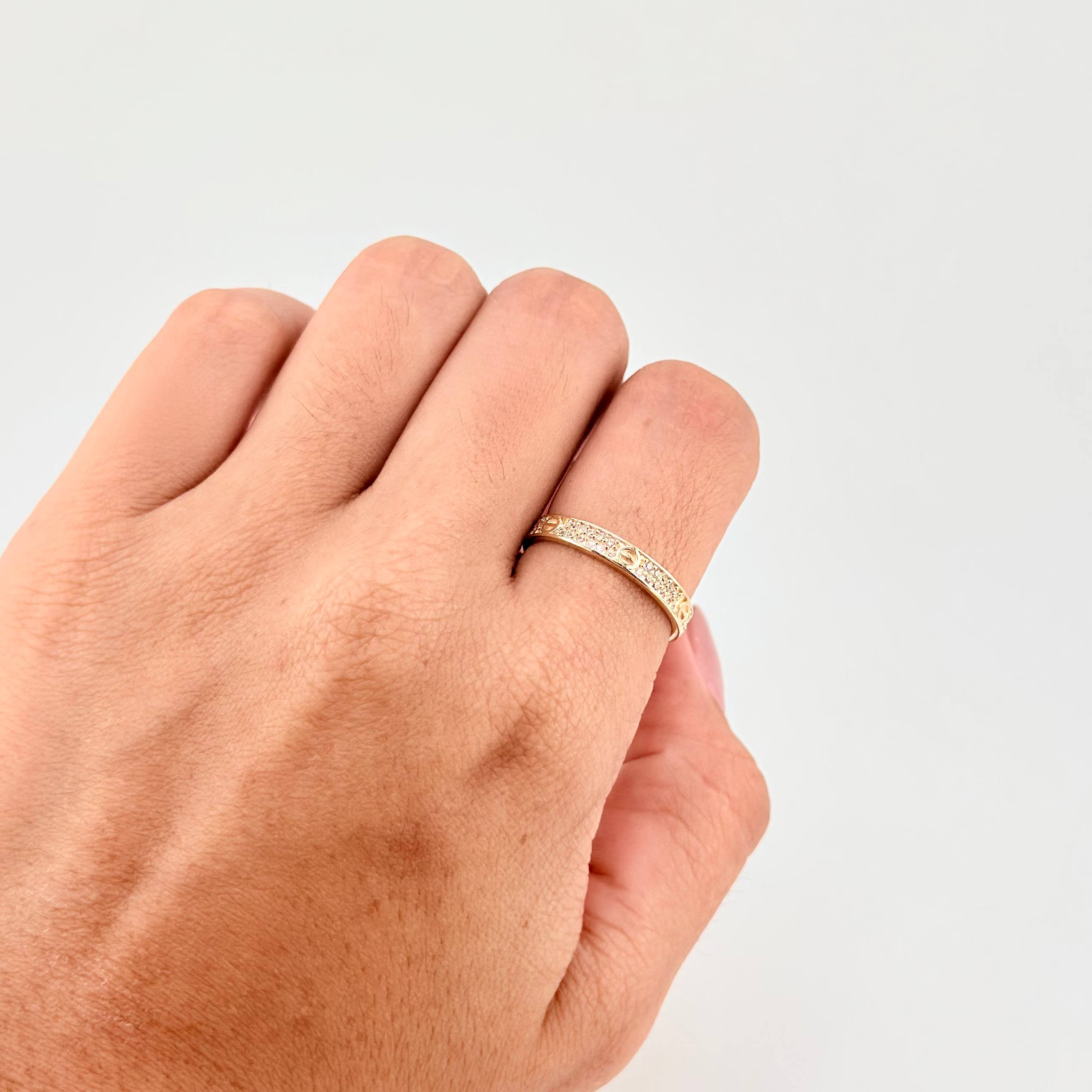 Anillo Louis Ferla 2.2g / T7 1/2 Oro Amarillo 18K