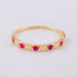 Anillo Churumbela Corazones 1.4g / T7 3/4 Oro Amarillo 18K