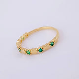 Anillo Churumbela Corazones 1.3g / T5 3/4 Oro Amarillo 18K