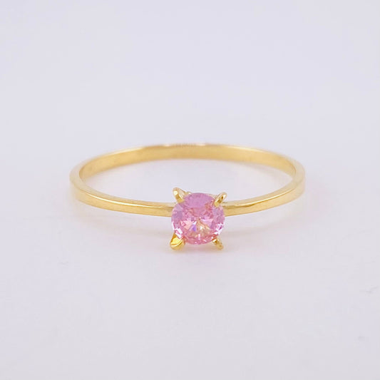 Solitaire Ring 1.3g / T9 1/4 Yellow Gold 18K