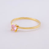 Anillo Solitario 1.25g / T7 3/4 Oro Amarillo 18K