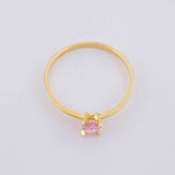 Anillo Solitario 1.25g / T7 3/4 Oro Amarillo 18K