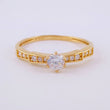 Anillo Solitario 1.8g / T7 1/4 Oro Amarillo 18K