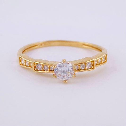 Solitaire Ring 1.7g / T6 1/4 Yellow Gold 18K