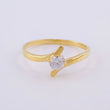 Anillo Solitario 2.1g / T10 Oro Amarillo 18K