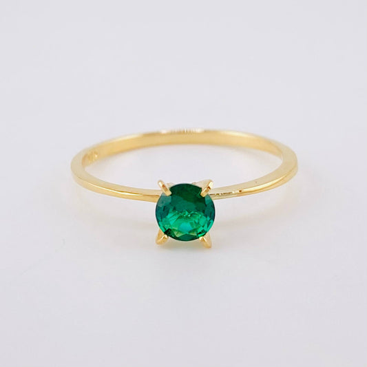 Solitaire Ring 1.1g / T6 1/4 Yellow Gold 18K