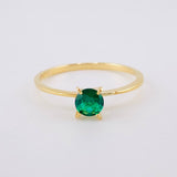 Anillo Solitario 1.2g / T8 1/2 Oro Amarillo 18K