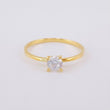 Anillo Solitario 1.3g / T7 1/2 Oro Amarillo 18K
