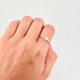 Solitaire Ring 1.25g / T8 1/2 Yellow Gold 18K