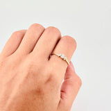 Anillo Solitario Primavera 1.6g / T7 3/4 Oro Amarillo 18K