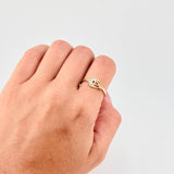 Anillo Estelar 15s 1.55g / T6 1/2 Oro Amarillo 18K