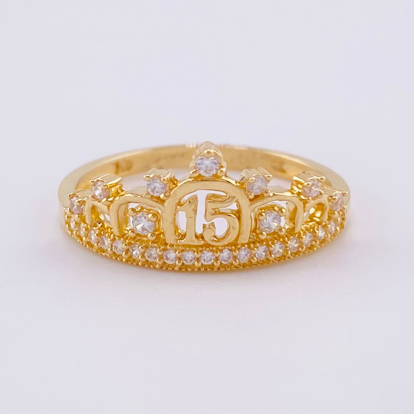 Anillo 15s 2.1g / T7 1/2 Oro Amarillo 18K