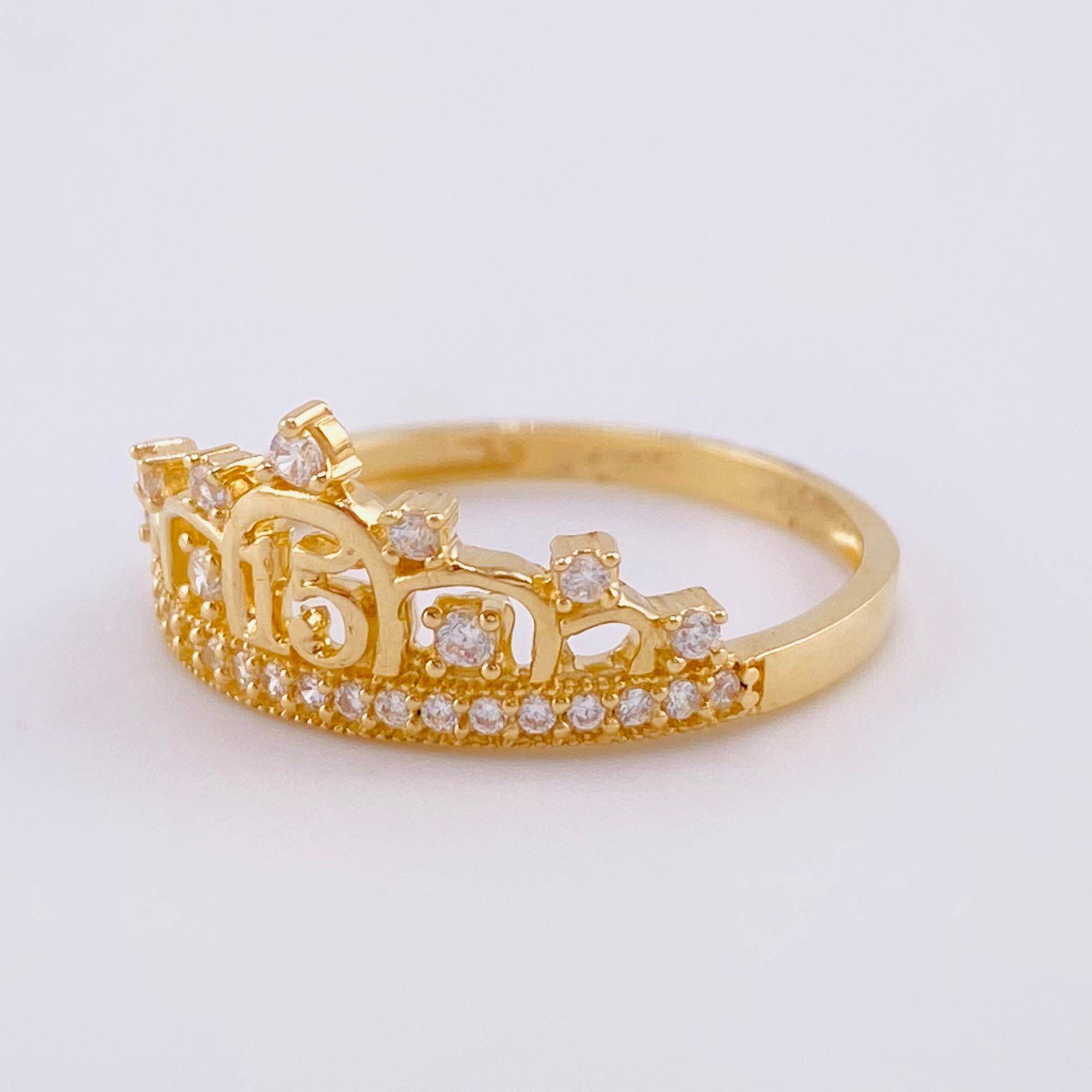 Anillo 15s 2.1g / T7 1/2 Oro Amarillo 18K
