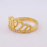 Anillo Corona 15s 3.1g / T7 1/2 Oro Amarillo 18K