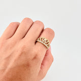 Anillo Corona 15s 3.1g / T7 1/2 Oro Amarillo 18K