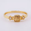 Anillo Jazmin 15s 1.5g / T6 3/4  Oro Amarillo 18K