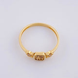 Anillo Jazmin 15s 1.5g / T6 3/4  Oro Amarillo 18K