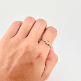 Anillo Jazmin 15s 1.5g / T6 3/4  Oro Amarillo 18K