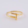 Anillo Clavo 2.6g / T9 1/4 Oro Amarillo 18K
