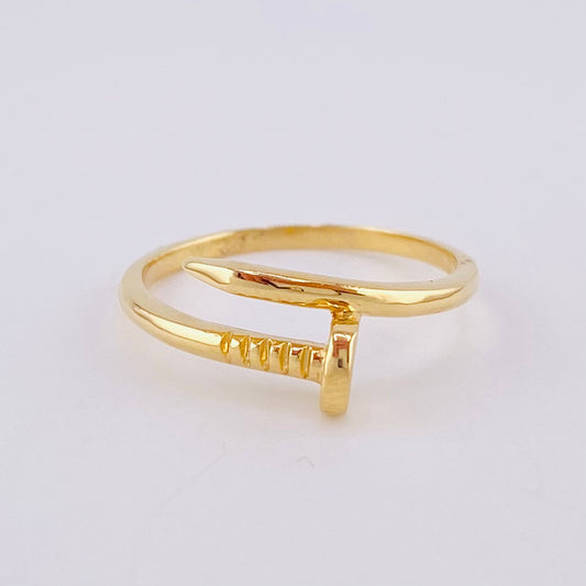 Nail Ring 2.7g / T8 1/2 Yellow Gold 18K