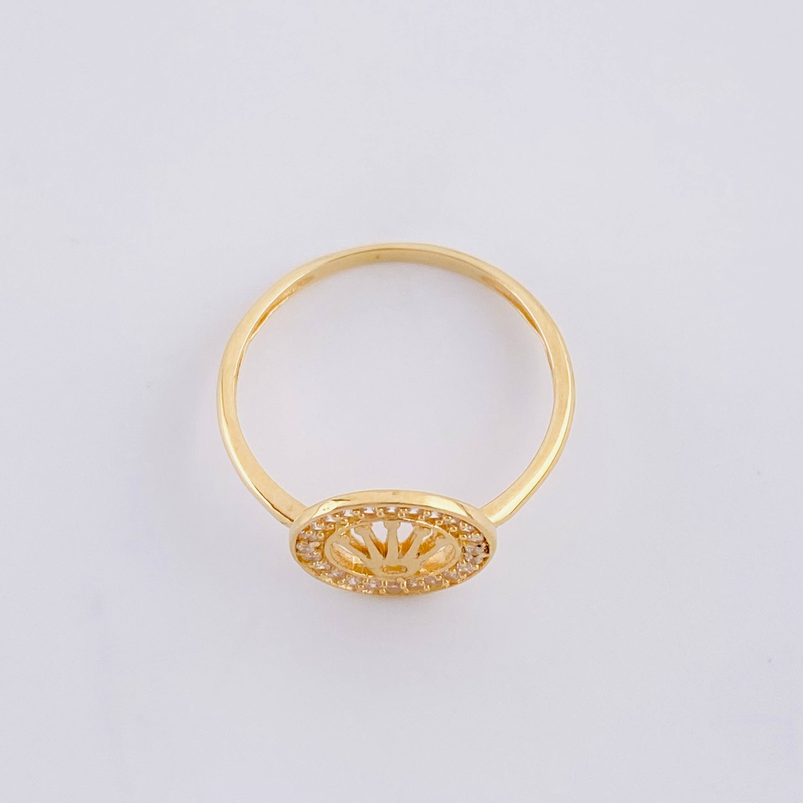 Anillo Corona 1.65g / T7 3/4 Oro Amarillo 18K