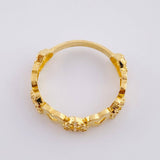 Anillo Corazones Intercalados 2.95g / T9 Oro Amarillo 18K