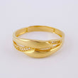Intertwined Ring 3.1g / Size 7 3/4 Yellow Gold 18K